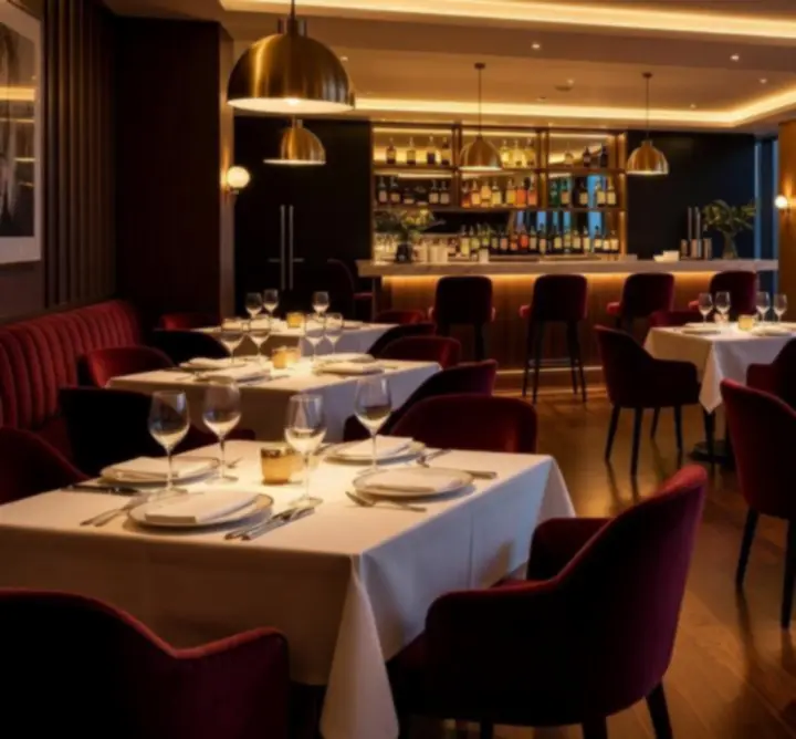 Luxurious Australian dining and poker lounge setting
